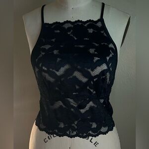 HM LACE BLACK BLOUSE